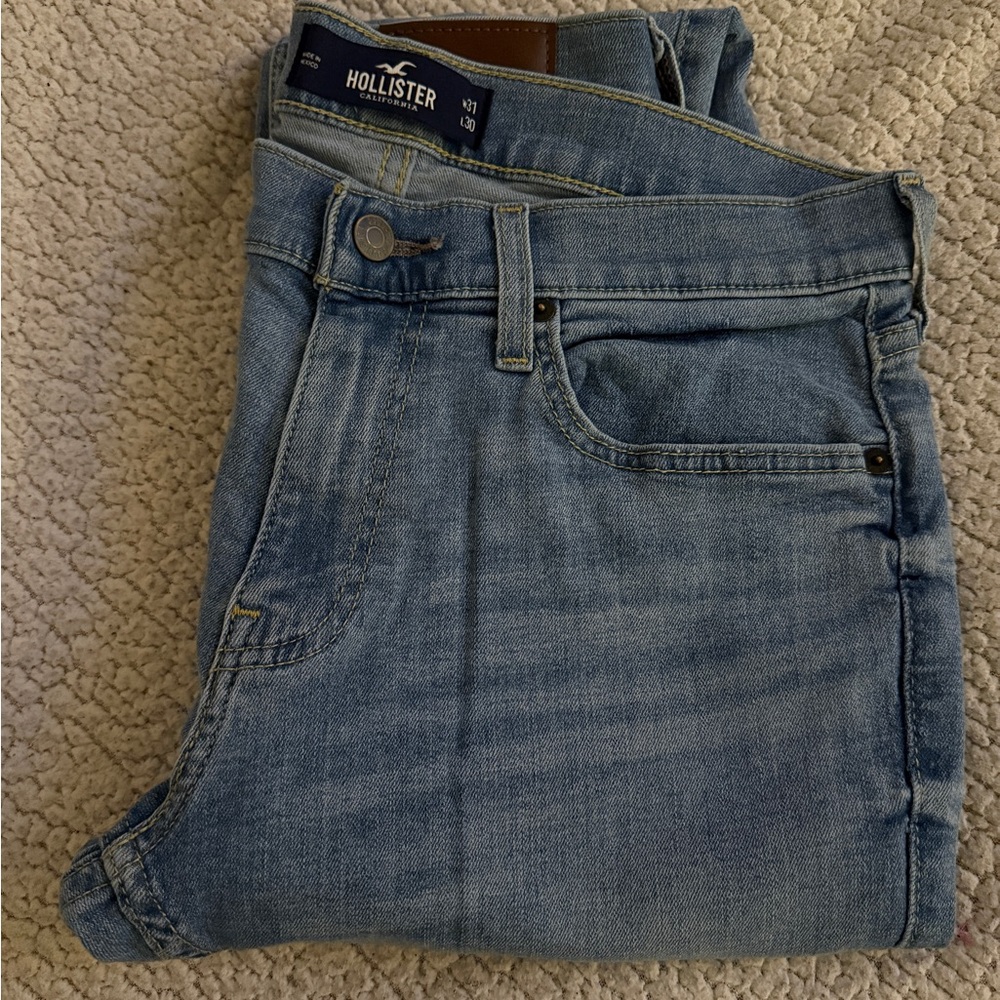 Men’s Hollister Denim Super Skinny Blue Jeans size 31/30